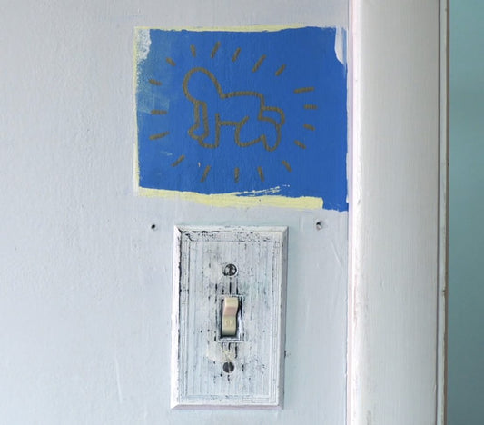 The Owners of Keith Haring’s Childhood Home Are Selling a ‘Radiant Baby’ the Artist Painted on His Bedroom Wall